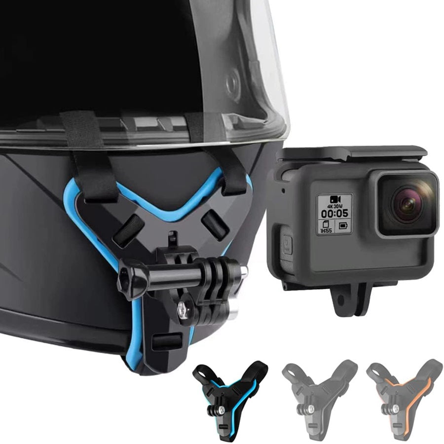 4-in-1 Motorcycle Helmet Chin Strap Mount Compatible with GoPro Insta 360 Session 4-in-1 Motorcycle Helmet Chin Strap Mount Compatible with GoPro Insta 360 Session